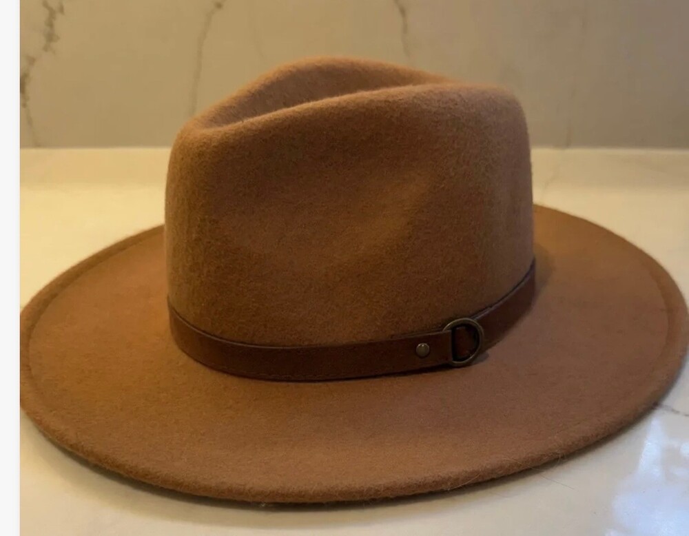 NWT Artisan NY Hat Tan Wool Wide Brim One Size